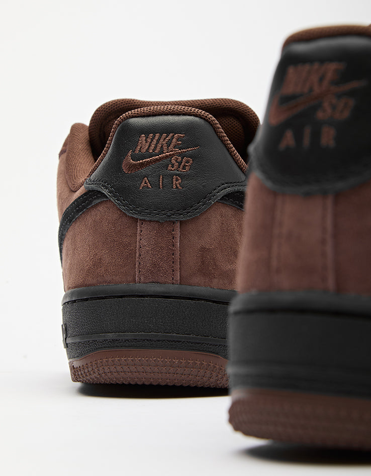 Nike SB Air Force 1 Skate Shoes - Lt Chocolate/Black-Lt Chocolate