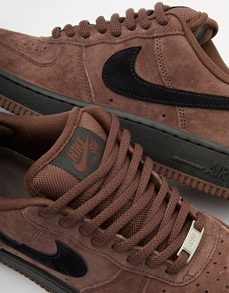 Nike SB Air Force 1 Skate Shoes - Lt Chocolate/Black-Lt Chocolate