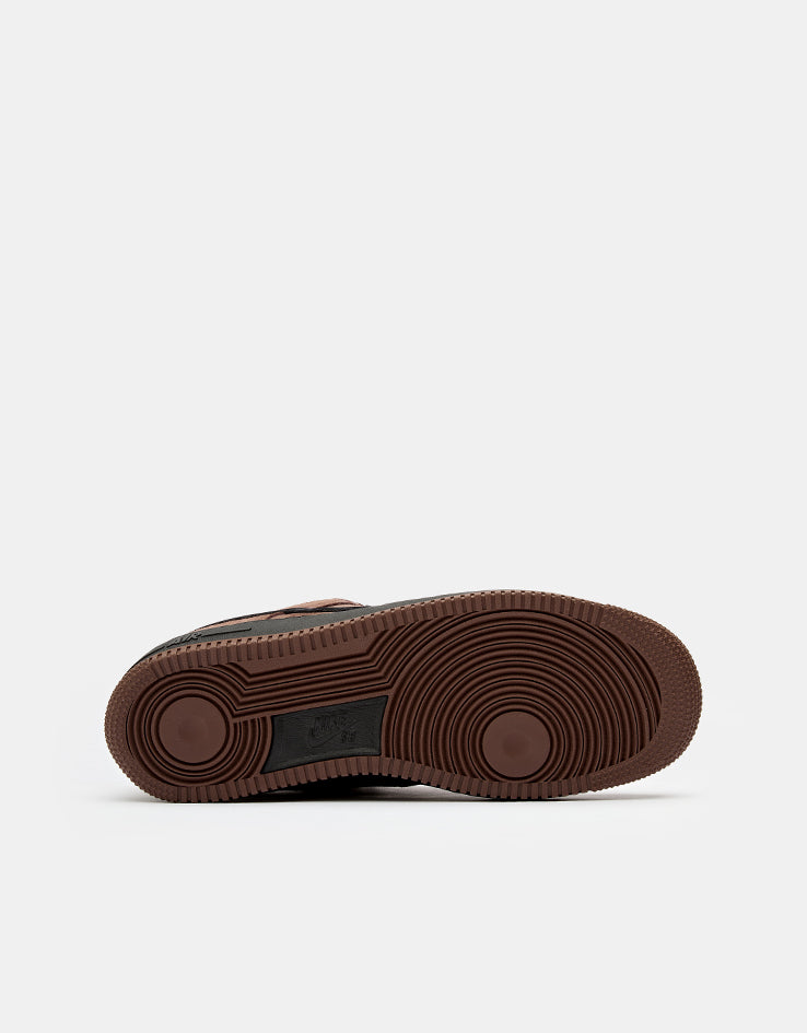 Nike SB Air Force 1 Skate Shoes - Lt Chocolate/Black-Lt Chocolate