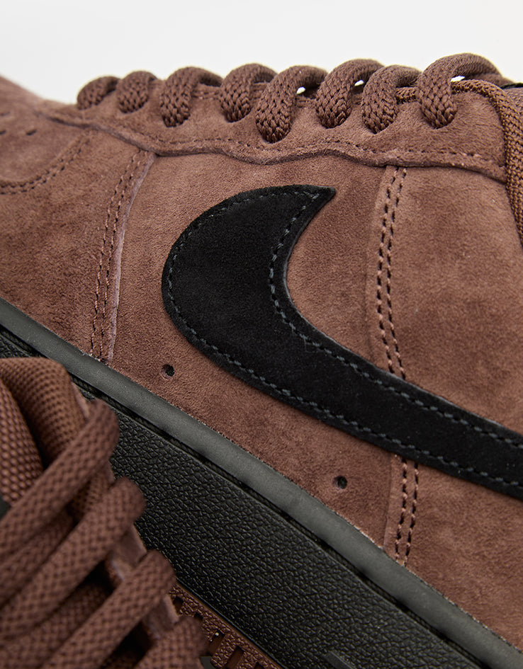 Nike SB Air Force 1 Skate Shoes - Lt Chocolate/Black-Lt Chocolate