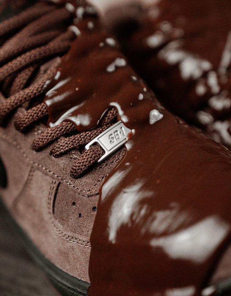 Nike SB Air Force 1 Skate Shoes - Lt Chocolate/Black-Lt Chocolate