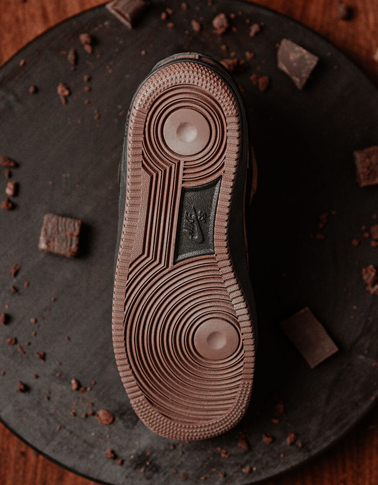 Nike SB Air Force 1 Skate Shoes - Lt Chocolate/Black-Lt Chocolate