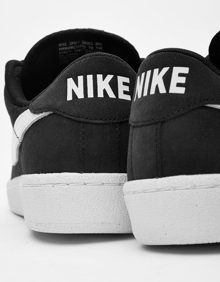 Nike SB Zoom Tennis Classic Skate Shoes - Black/White-White