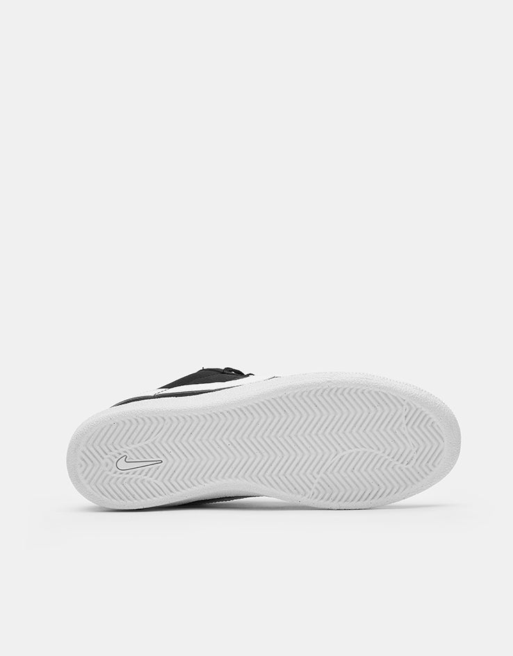 Nike SB Zoom Tennis Classic Skate Shoes - Black/White-White