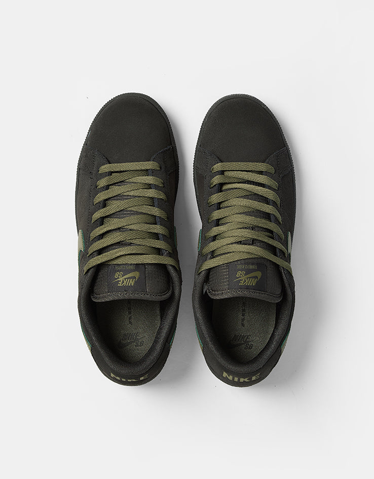 Nike SB Zoom Tennis Classic Skate Shoes - Deep Pewter/Medium Olive-Deep Pewter