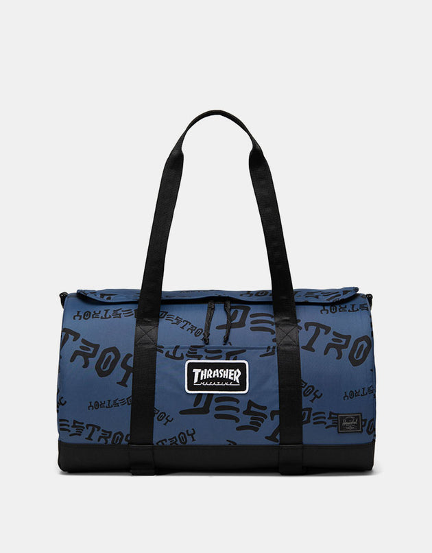 Herschel x Thrasher Heritage™Skate Duffle Nylon - Oceana/Dark Navy Destroy