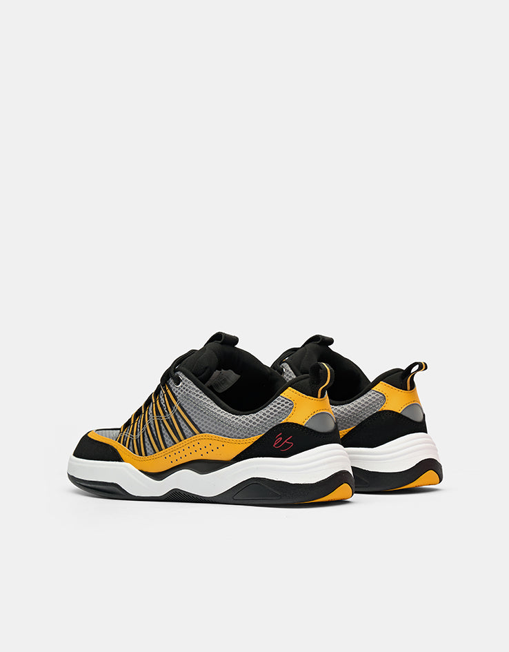 éS Imprint Skate Shoes - Black/Yellow