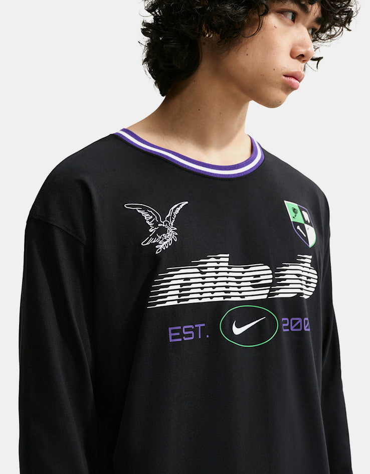 Nike SB L/S Rugby Shirt - Black