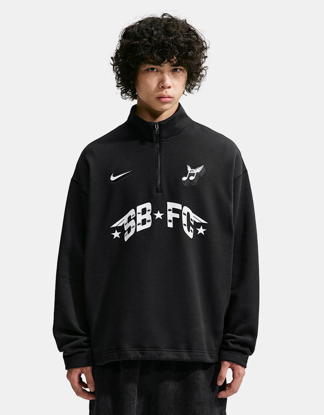 Nike SB Half Zip FLC Crew - Black