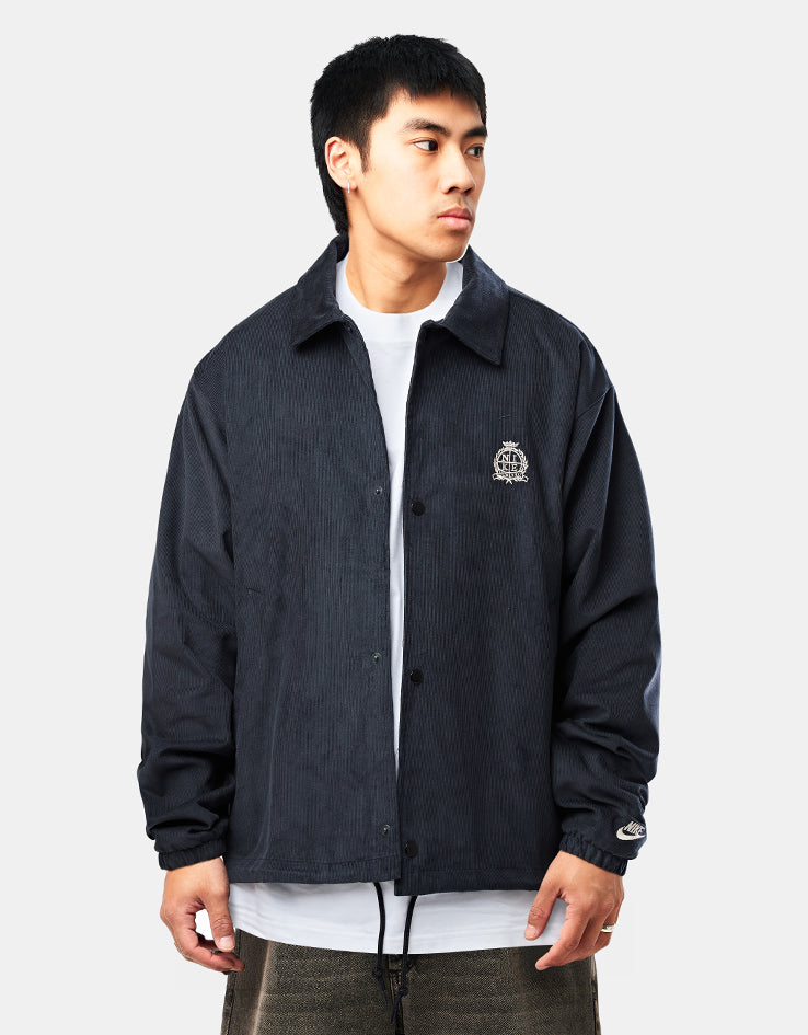 Nike Corduroy Coaches Jacket - Black/Sanddrift