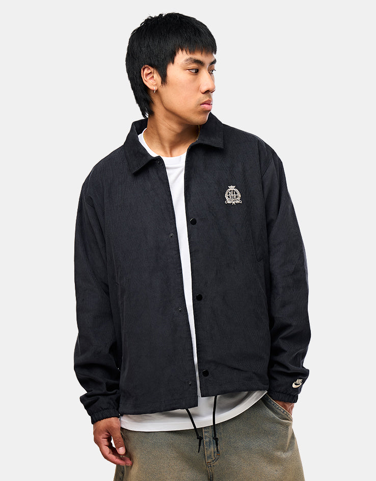 Nike Corduroy Coaches Jacket - Black/Sanddrift