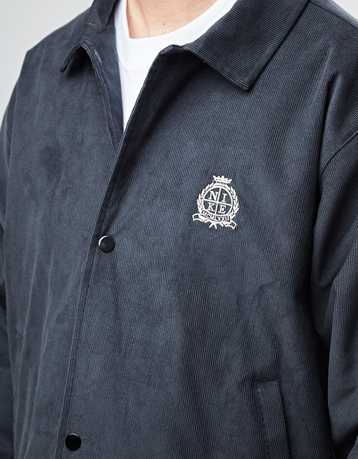 Nike Corduroy Coaches Jacket - Black/Sanddrift