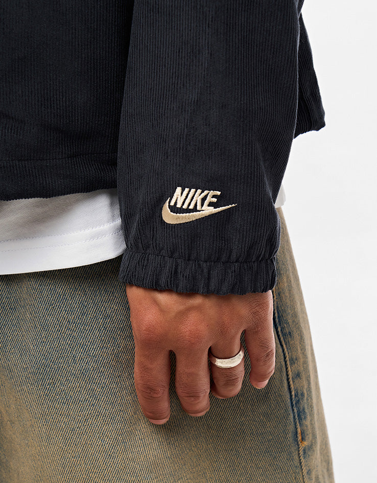 Nike Corduroy Coaches Jacket - Black/Sanddrift
