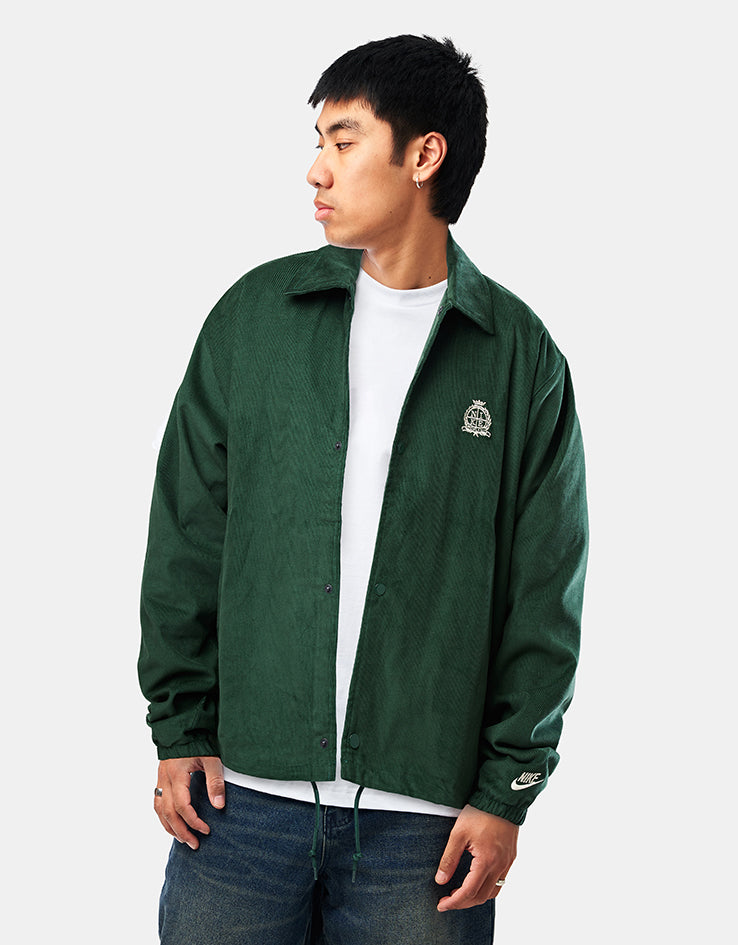 Nike Corduroy Coaches Jacket - Fir/Sanddrift