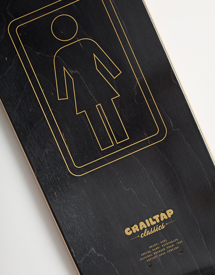 Girl Gass Pictograph G027 Skateboard Deck - 8.25"