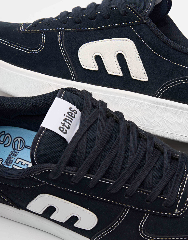 etnies x Fos Emerson Skate Shoes - Navy/White