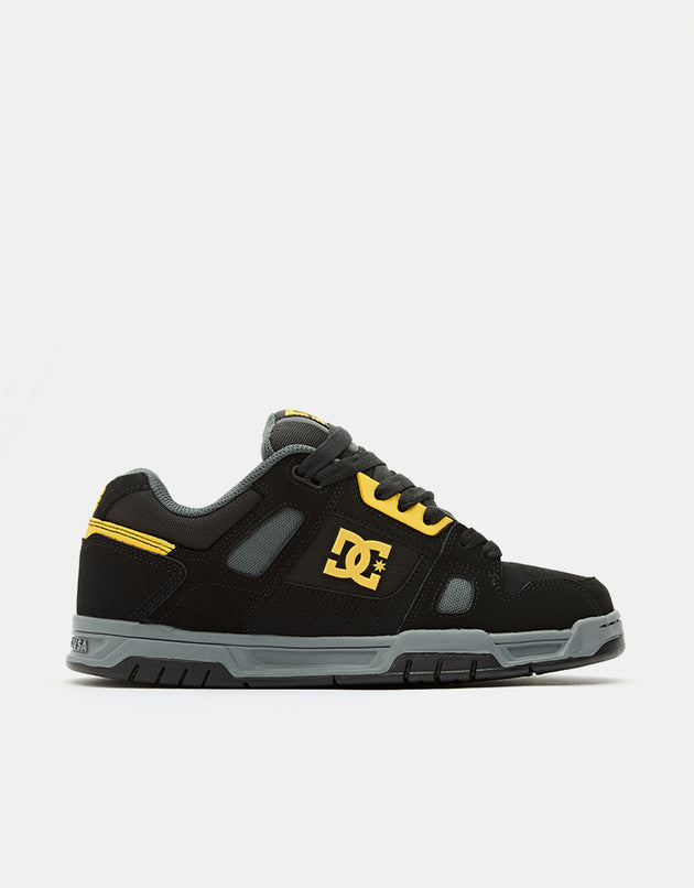 DC Stag Skate Shoes - Black/Yellow