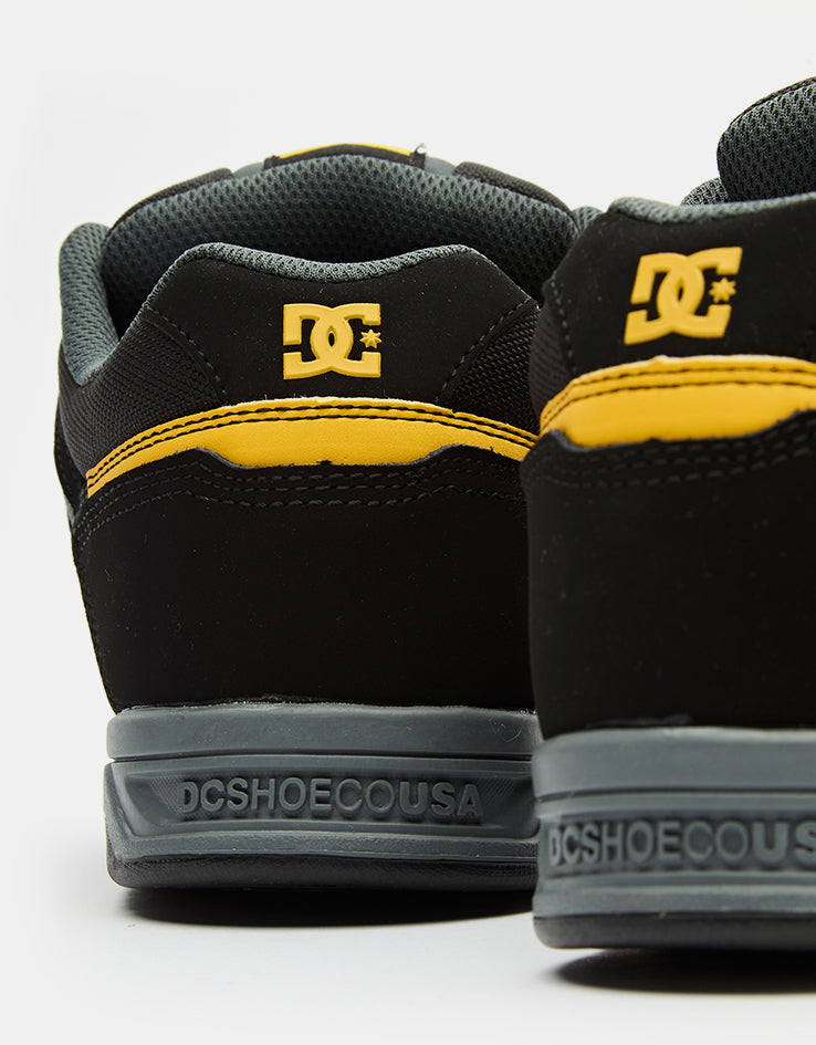 DC Stag Skate Shoes - Black/Yellow