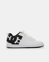 DC Court Graffik Skate Shoes - White/Black/Black