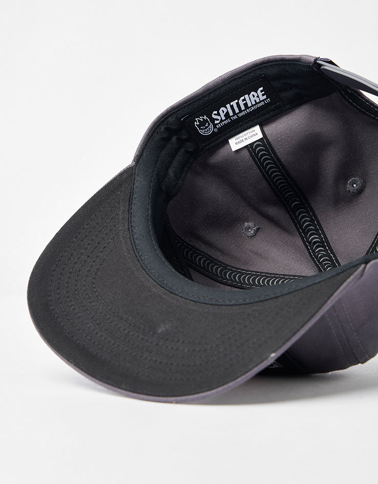 Spitfire Gas Mask Script Patch Snapback Cap - Charcoal