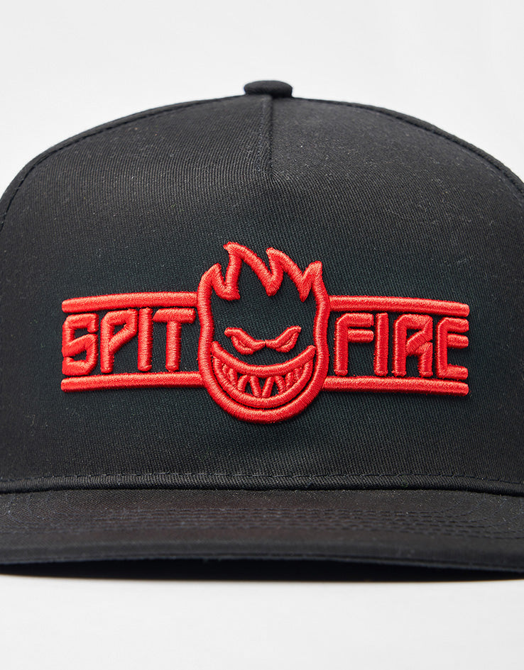 Spitfire LTB Arch Bighead Script Snapback Cap - Black/Red