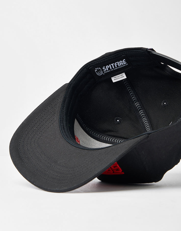 Spitfire LTB Arch Bighead Script Snapback Cap - Black/Red