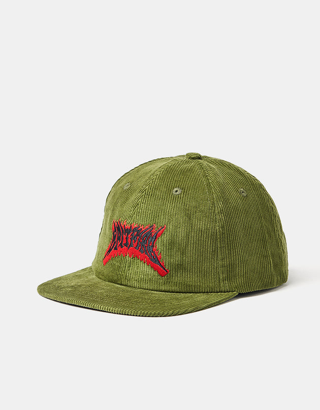 Spitfire Flame Out Strapback Cap - Olive/Red/Black