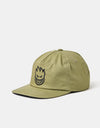 Spitfire Bighead Ripstop Snapback Cap - Olive/Black