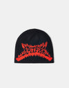 Spitfire Flame Out Skully Beanie - Black/Red