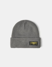 Anti Hero Stock Eagle Label Beanie - Charcoal/Yellow