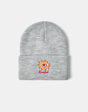 Krooked Sun Heart Beanie - Heather Grey