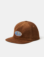 Real Bubble Oval Snapback Cap - Brown