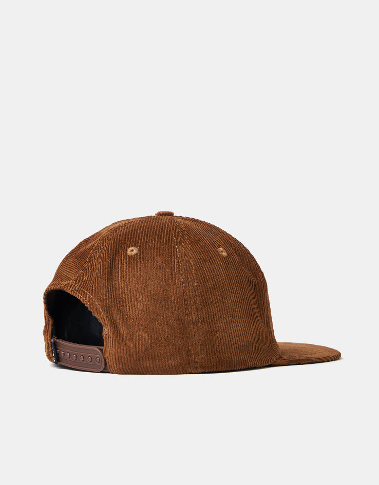 Real Bubble Oval Snapback Cap - Brown