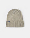Patagonia Fishermans Rolled Beanie - Contrast Stripe/Weathered Stone