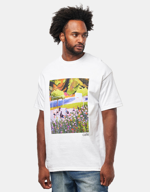 Skateboard Café Courts T-Shirt - White