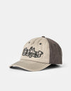 Butter Goods Stretch 5 Panel Cap - Washed Charcoal