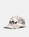 Butter Goods Stretch 5 Panel Cap - Washed Snow Camo
