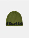Butter Goods Stencil Skully Beanie - Army
