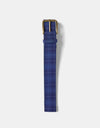 Butter Goods Plaid Belt - Navy