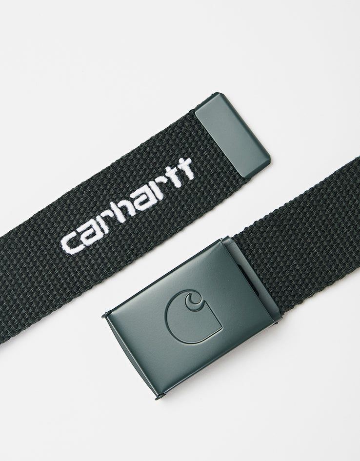 Carhartt WIP C-Logo Tonal Web Belt - Raven/White