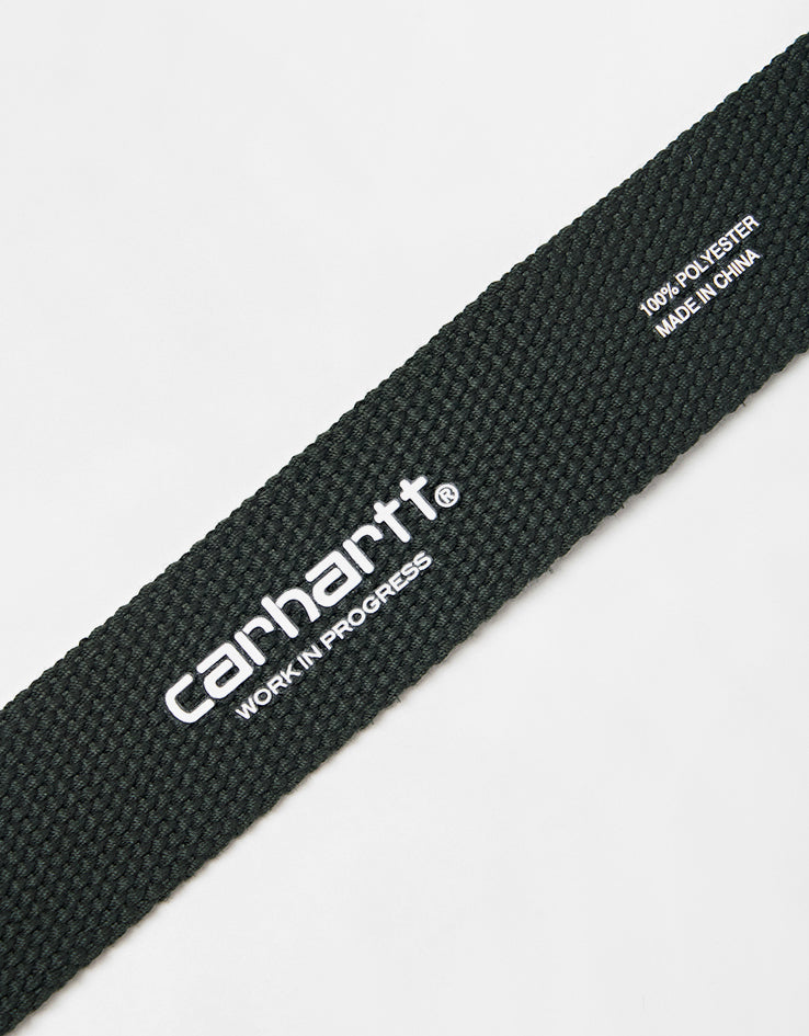 Carhartt WIP C-Logo Tonal Web Belt - Raven/White