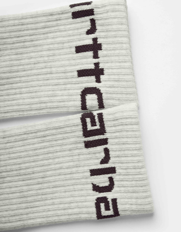 Carhartt WIP Carhartt Crew Socks - Ash Heather/Cozy Purple