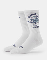 Carhartt WIP Dirty Laundry Crew Socks - White