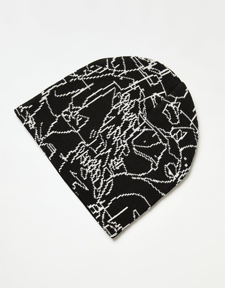 Carhartt WIP Blinkerfluid Beanie - Black/Wax