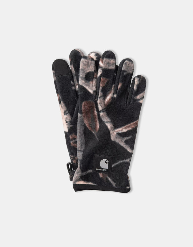 Carhartt WIP Blevin Gloves - Camo Feather Tree/Black