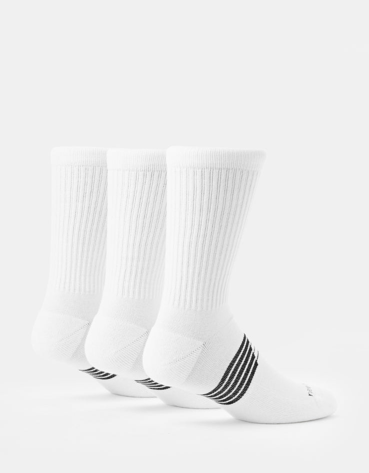 New Balance Numeric Active 3 Pack Crew Socks - White
