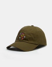Santa Cruz Dot Guy 6 Panel Cap - Deep Olive