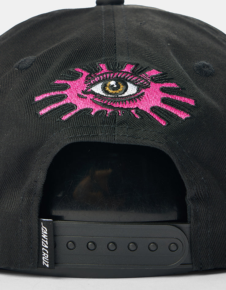 Santa Cruz Knibbs Cryptic Snapback - Black