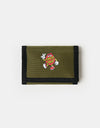 Santa Cruz Dot Guy Wallet - Deep Olive