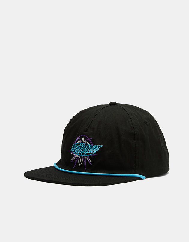 Santa Cruz Pinstripe Snapback - Black